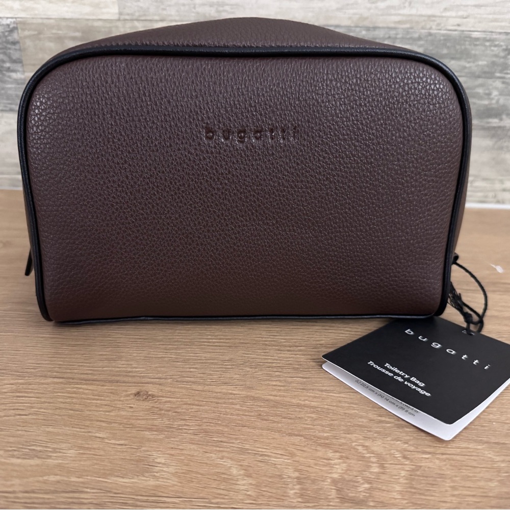 Bugatti Rich Brown Men's Toiletry Bag